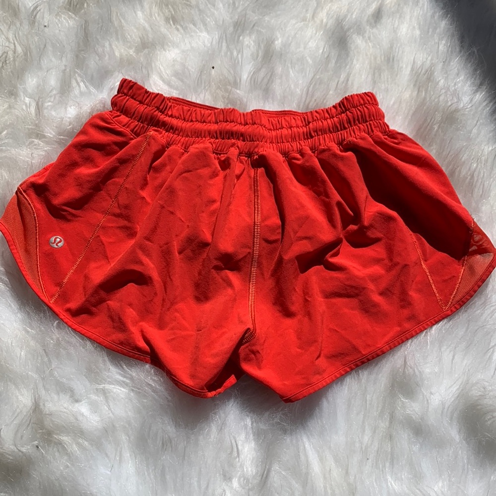 Lululemon speed up shorts red